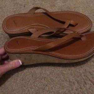 Nike Wedge Flip Flops